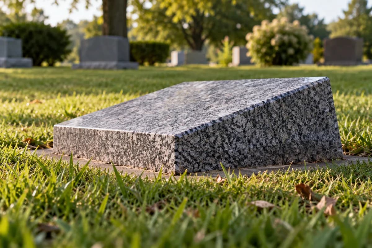 Side view showing a bevel marker's shallow wedge shape.